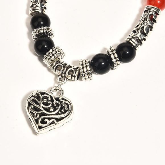 Love Pendant Colorful Stone Healing Bracelet - Picture 4 of 4